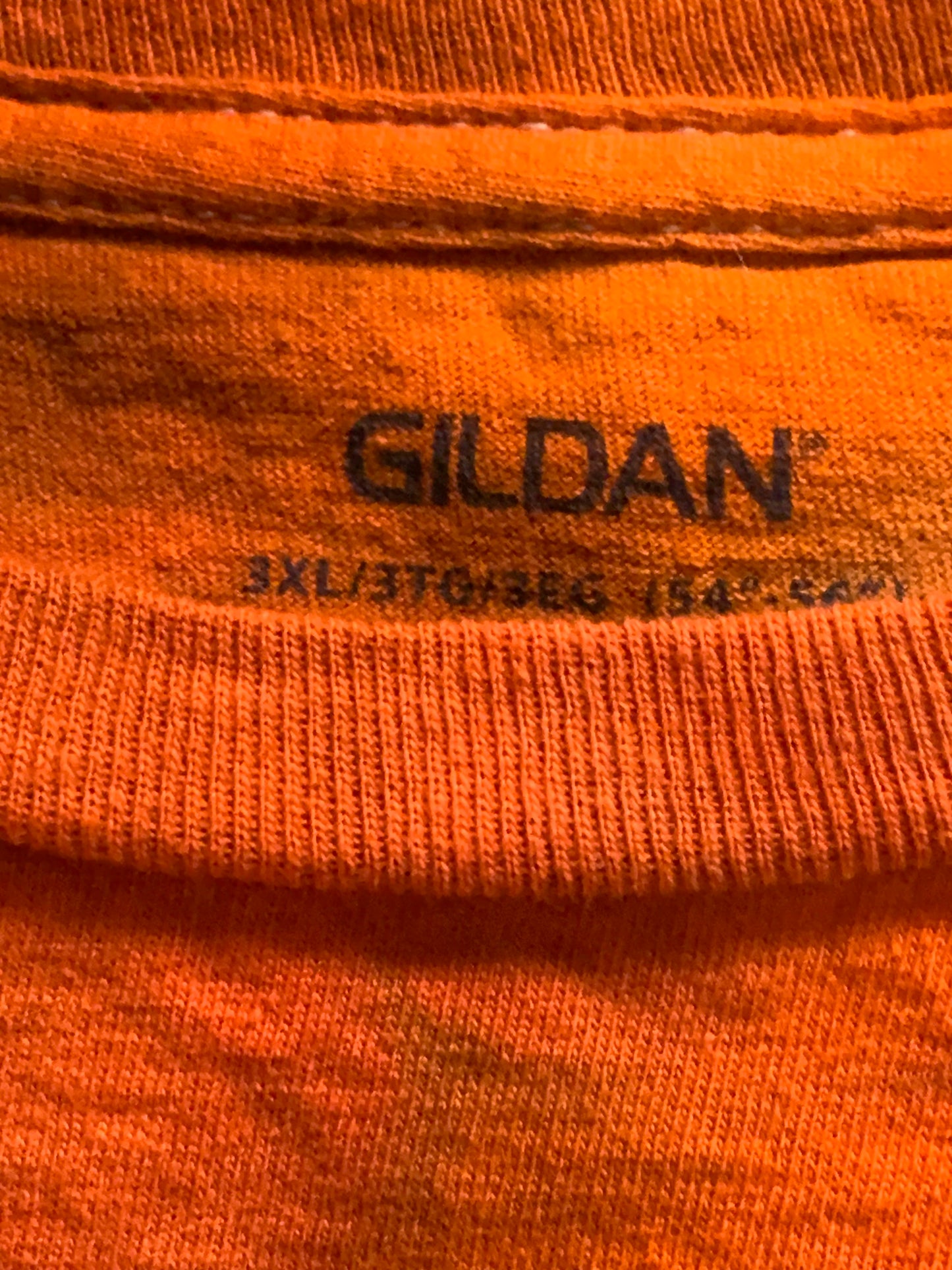 Mystery Orange Fall colored Ice Dye shirt 3X