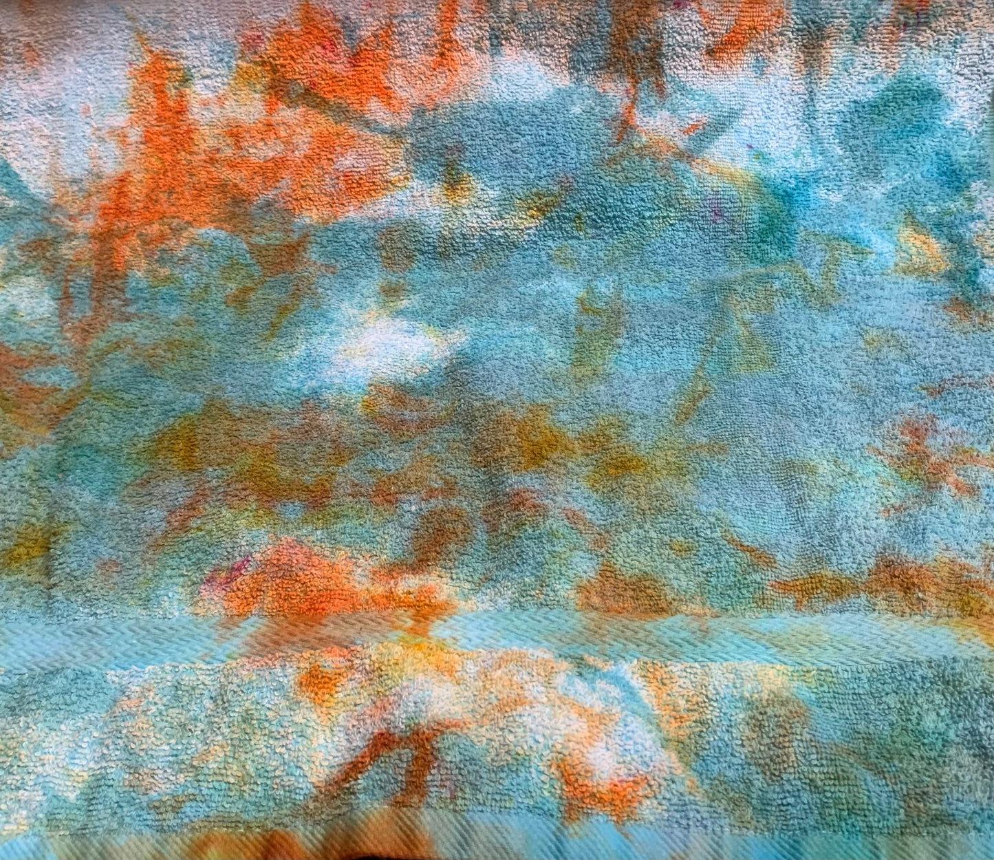 Icy dyed 24x48 Bath Towels