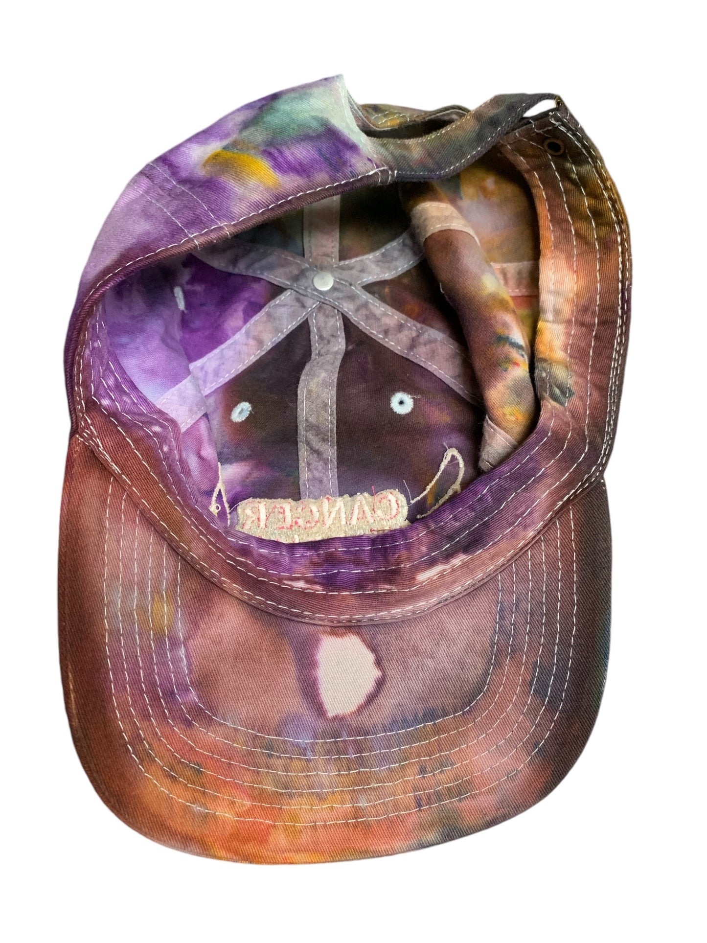 Cancer warrior tie dyed Baseball Hat