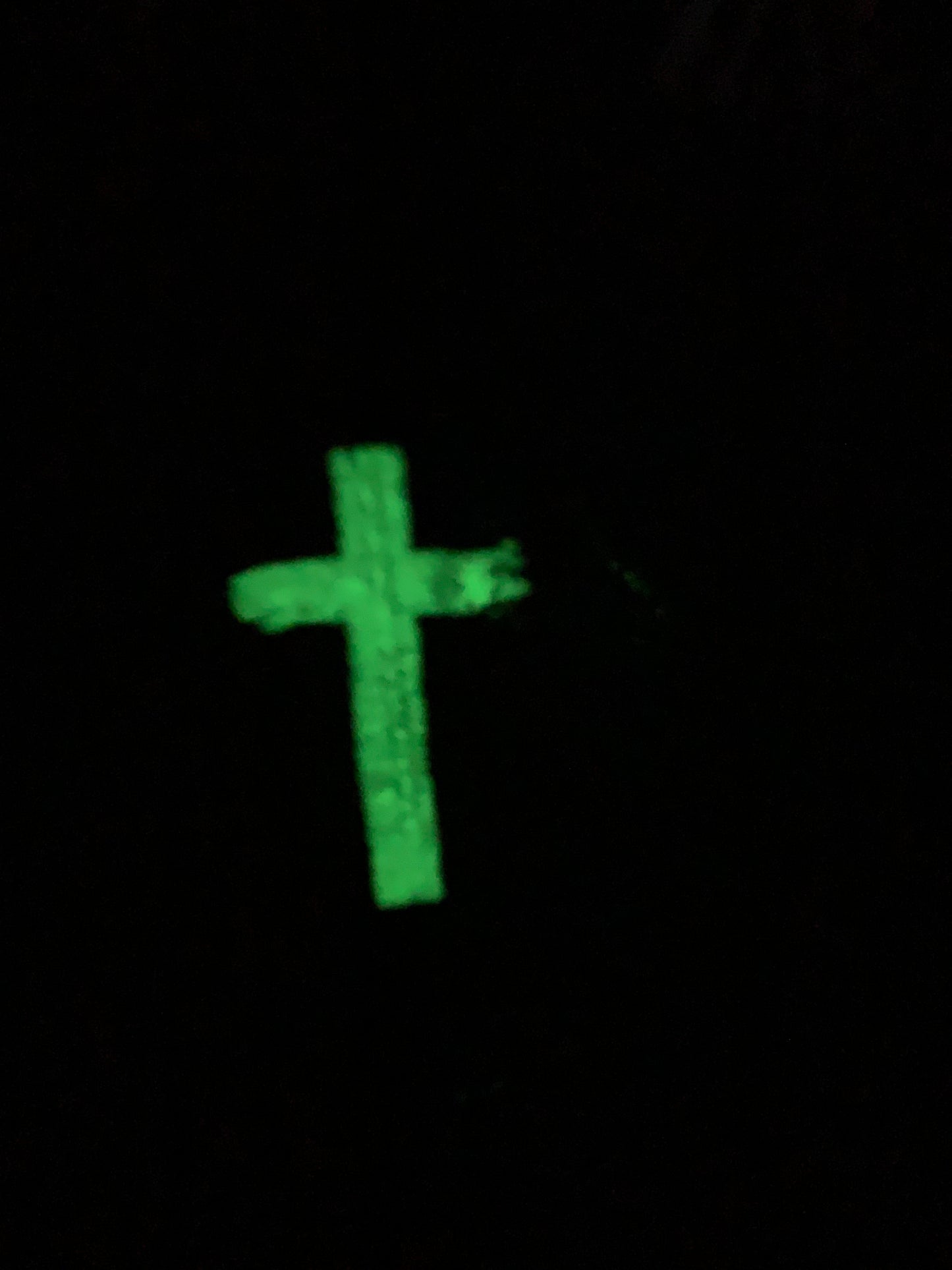 Tie dyed glow in the dark cross baseball hat