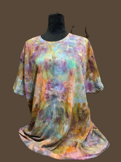 3X floral Colors Icy Dyed shirt