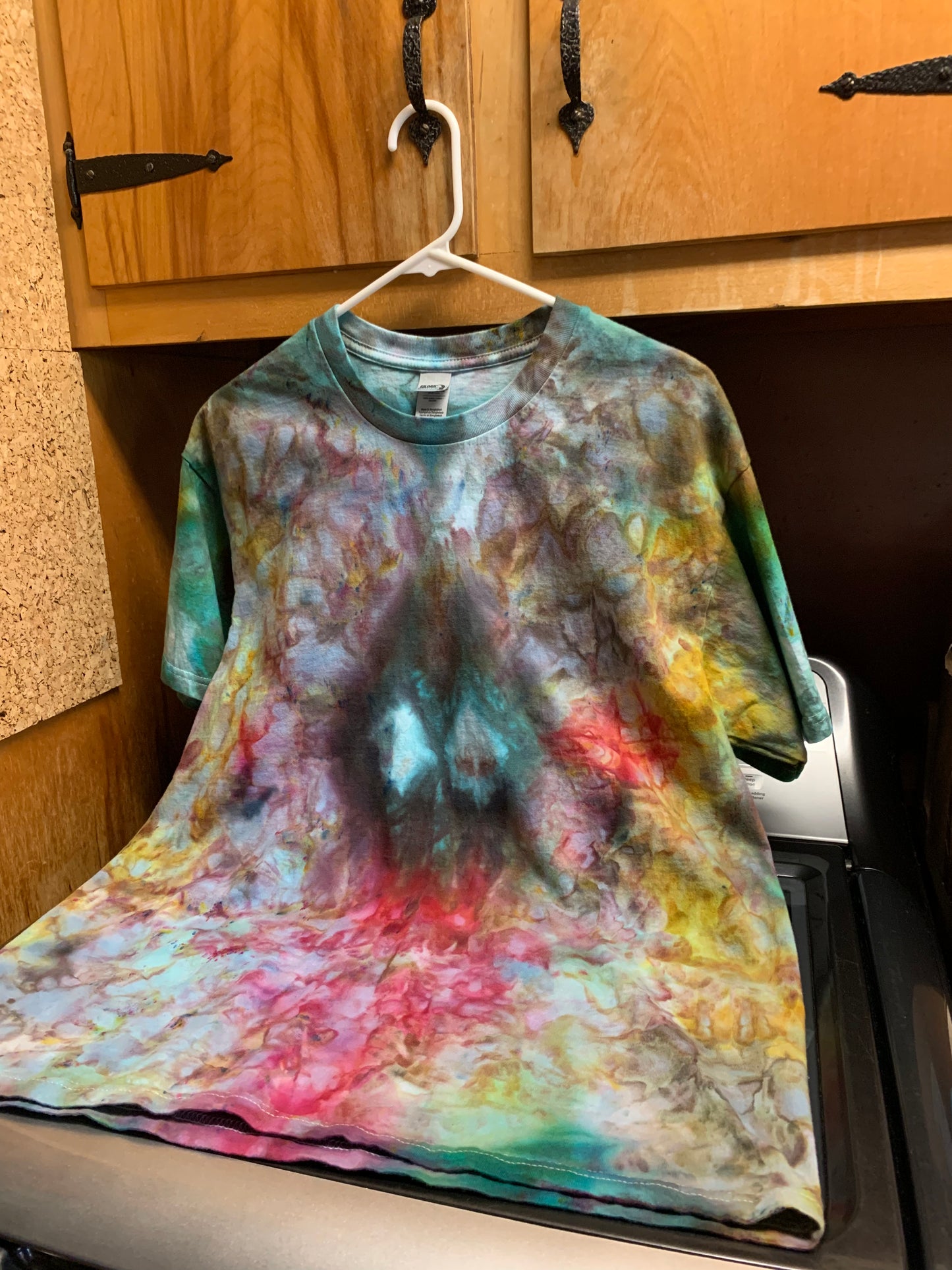 Very Pretty Colorful Large One OF a Kind Tie Dye Shirt