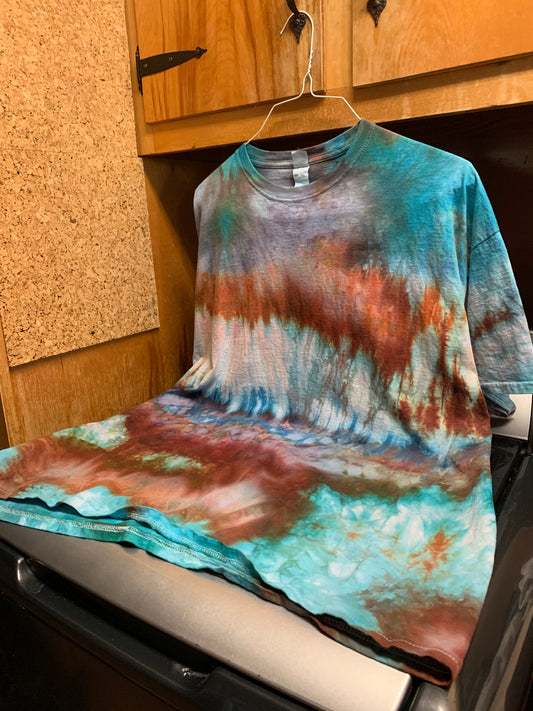 Ripple Effect Tie Dye 2X Shirt