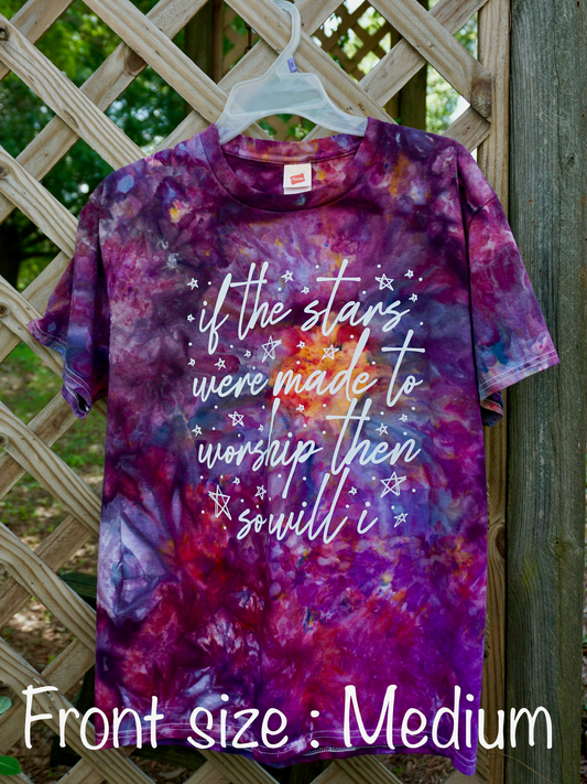 Totally Amazing Nebula Looking Medium One of a Kind  Short sleeve tie dye t-shirt