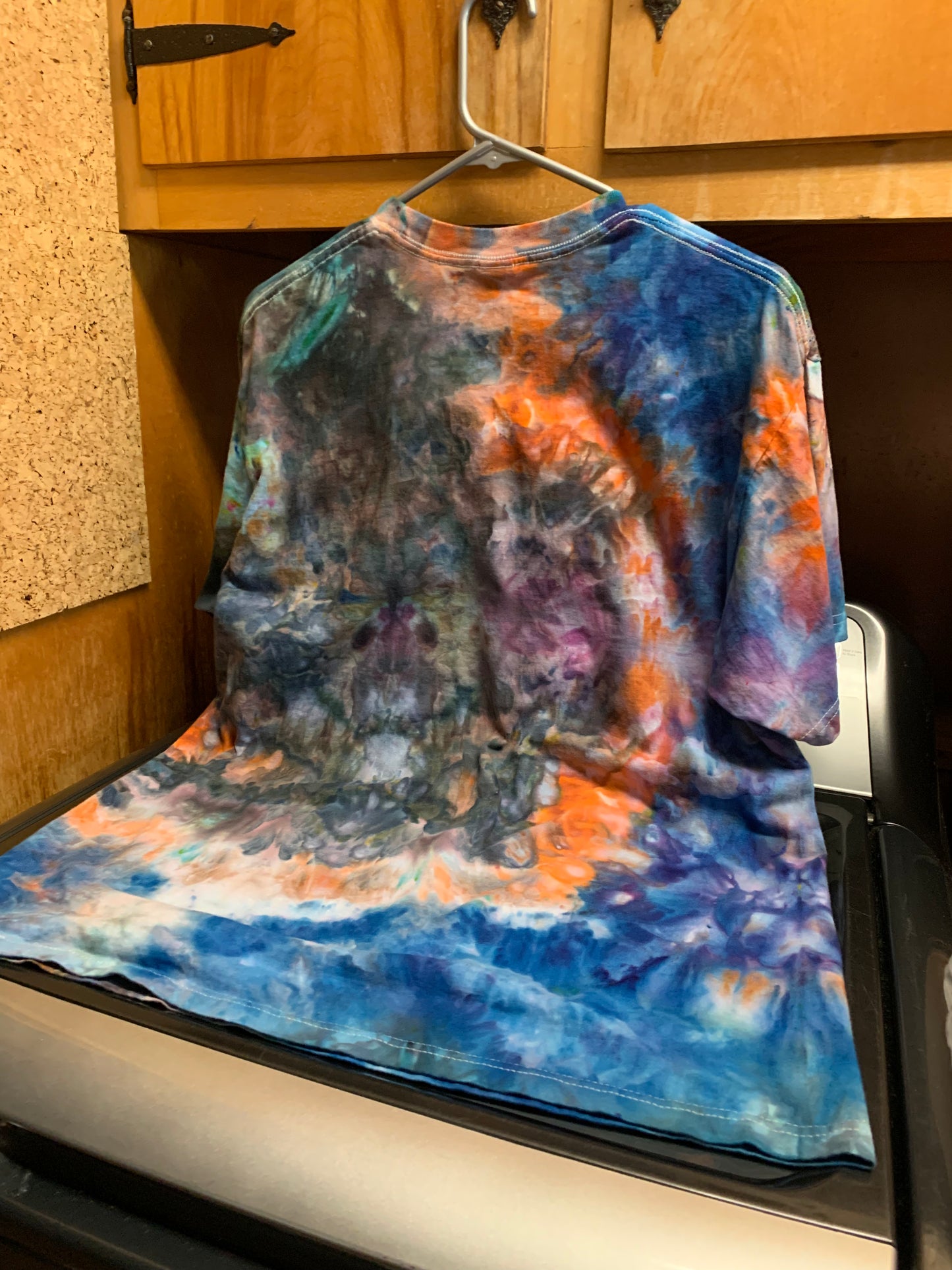 Unusual One Of A kind Tie Dye Shirt Large