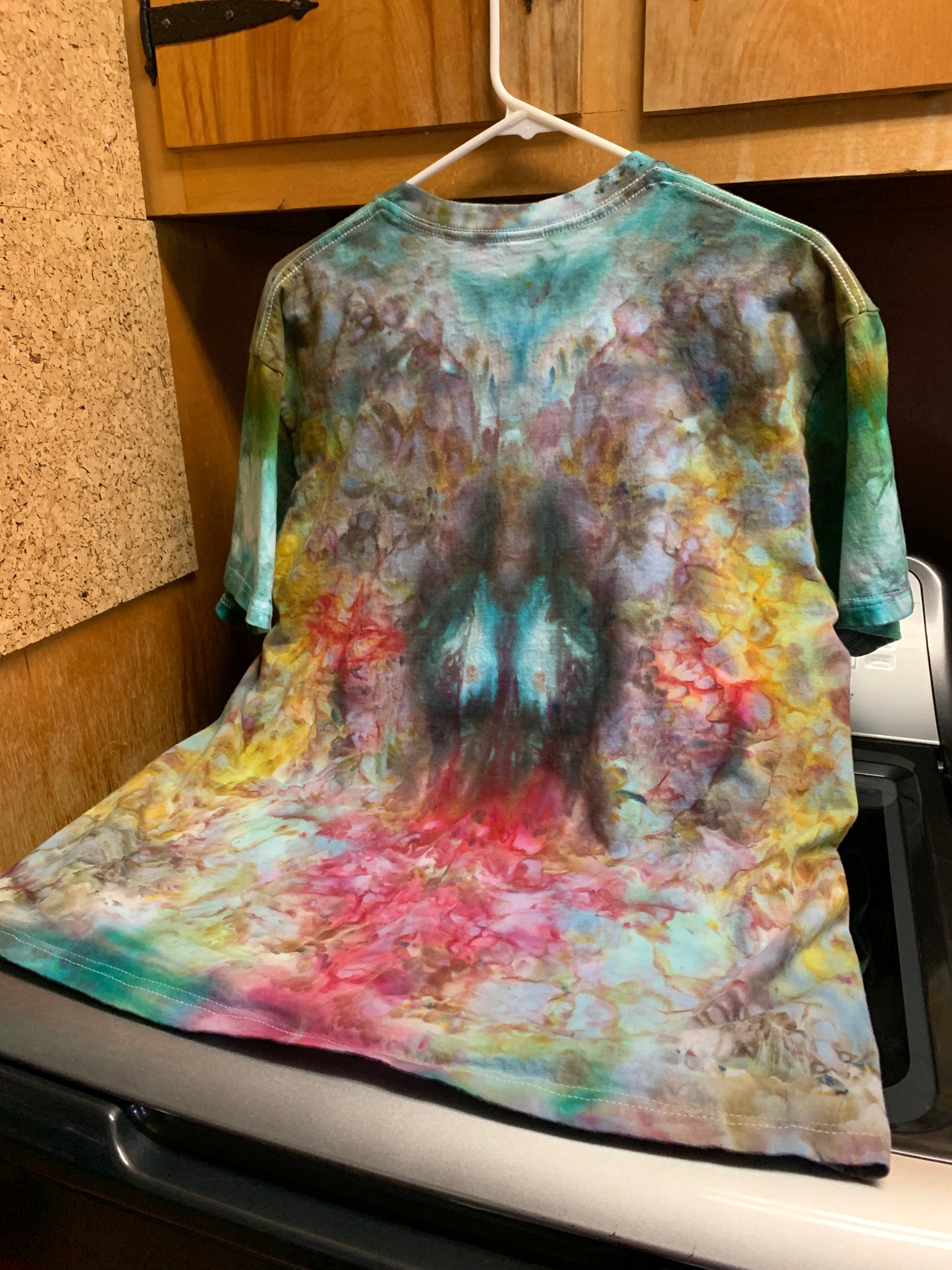 Very Pretty Colorful Large One OF a Kind Tie Dye Shirt