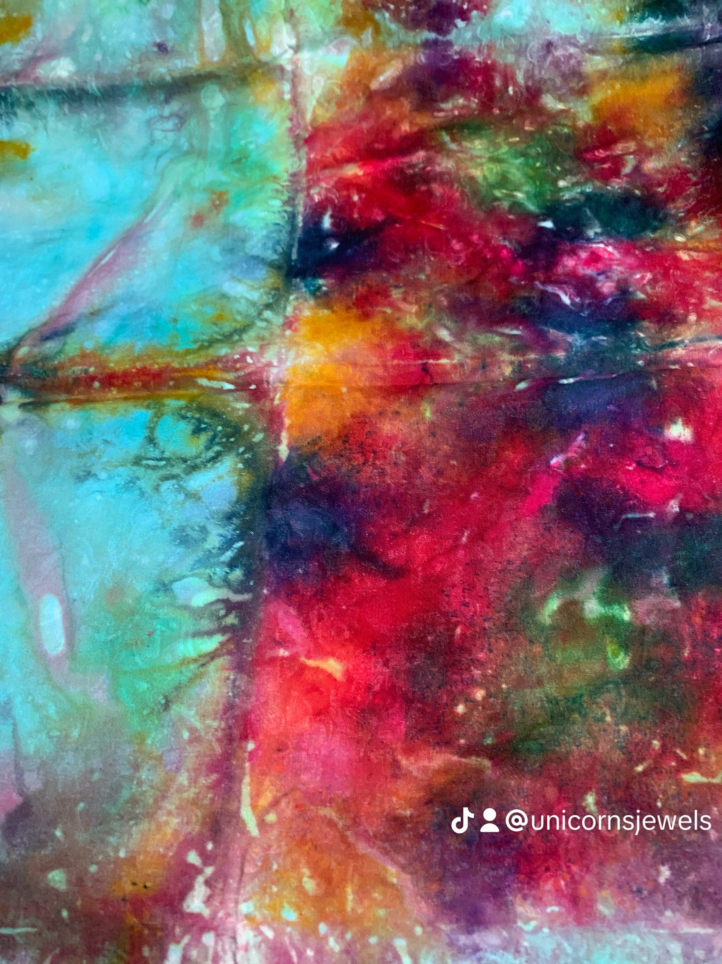 Icy Dyed Butterflies Fabric