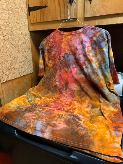 Beautiful Fall Colored Tie dye shirt 2X