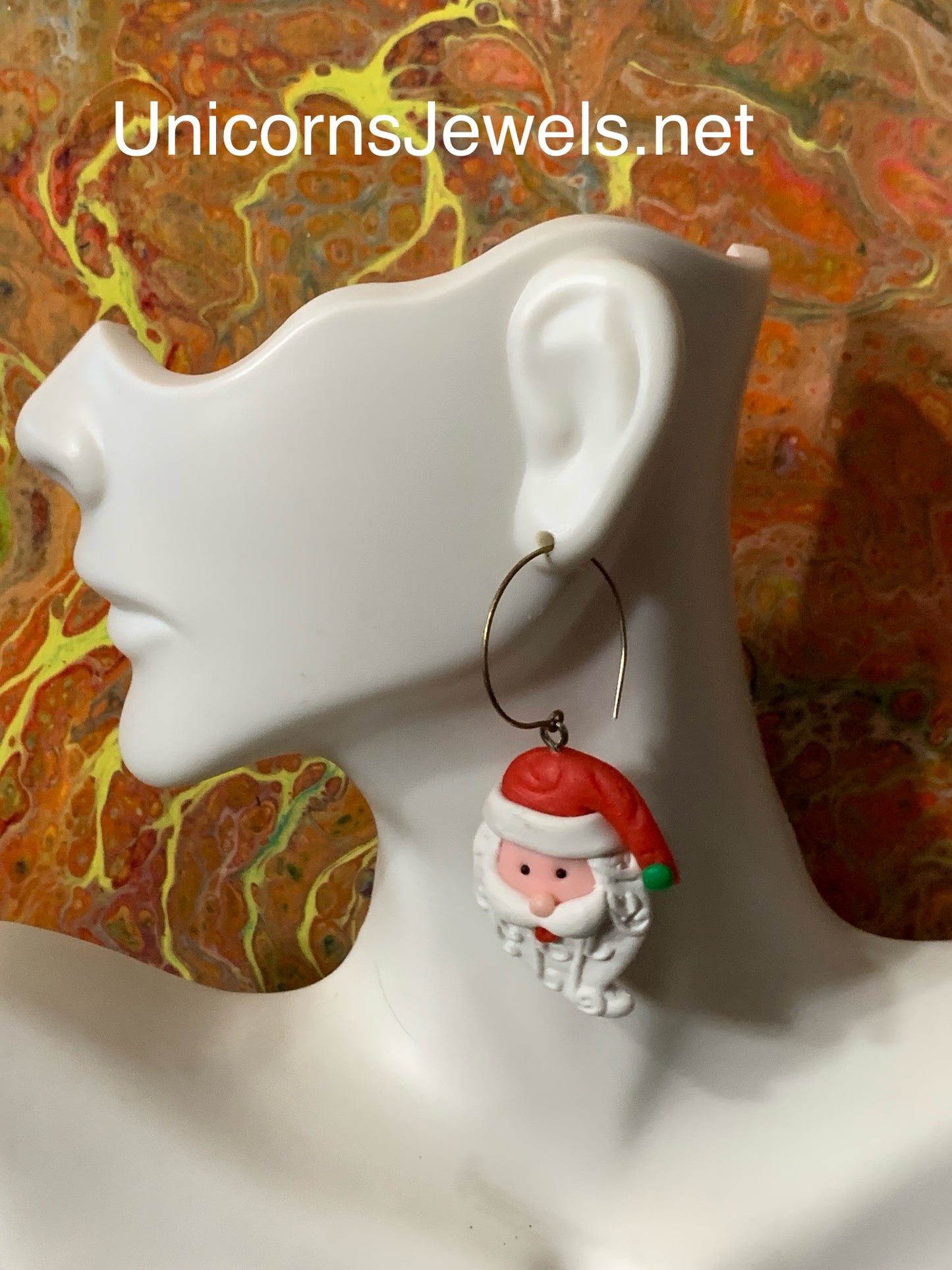 Santa Christmas Earrings