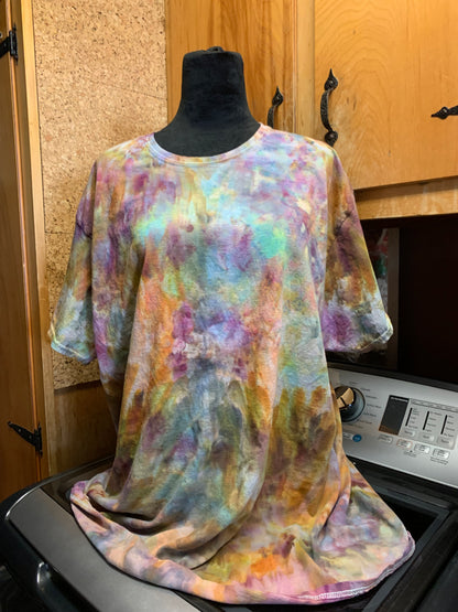 3X floral Colors Icy Dyed shirt