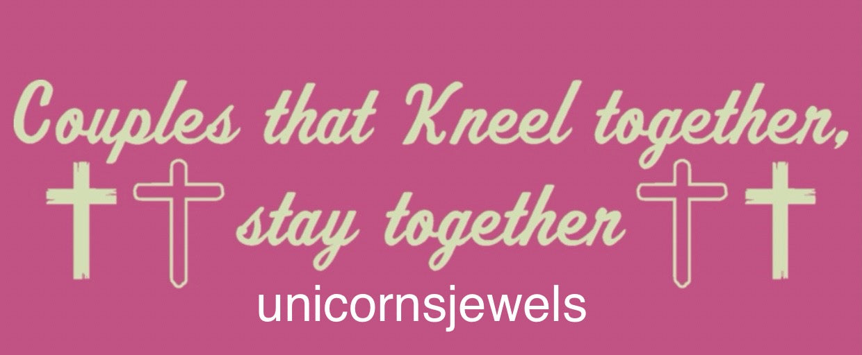 Couples that kneel together stay together