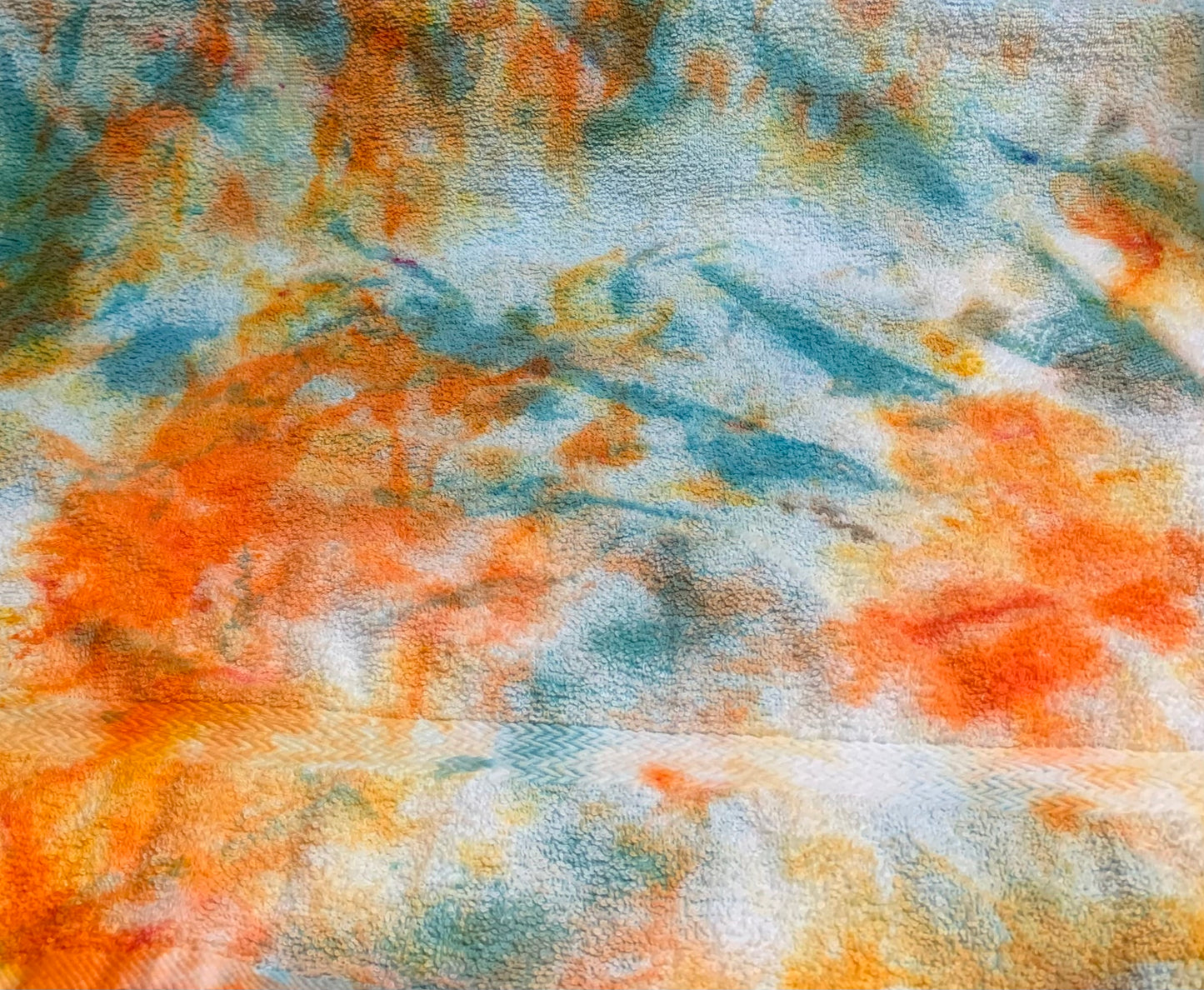 Icy dyed 24x48 Bath Towels
