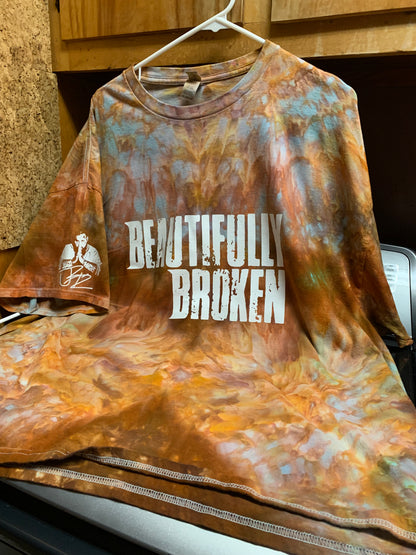 Beautiful Fall Hues Tie Dye shirt 3X