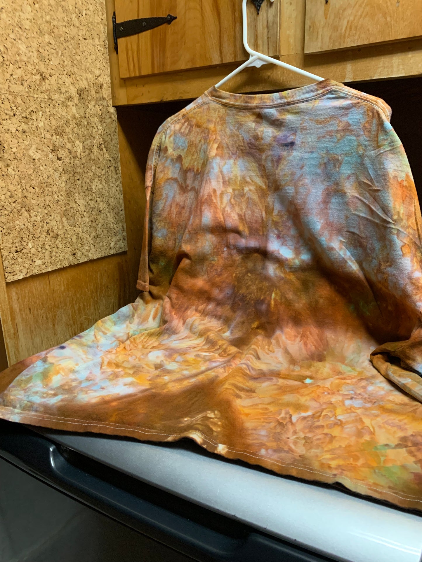 Beautiful Fall Hues Tie Dye shirt 3X